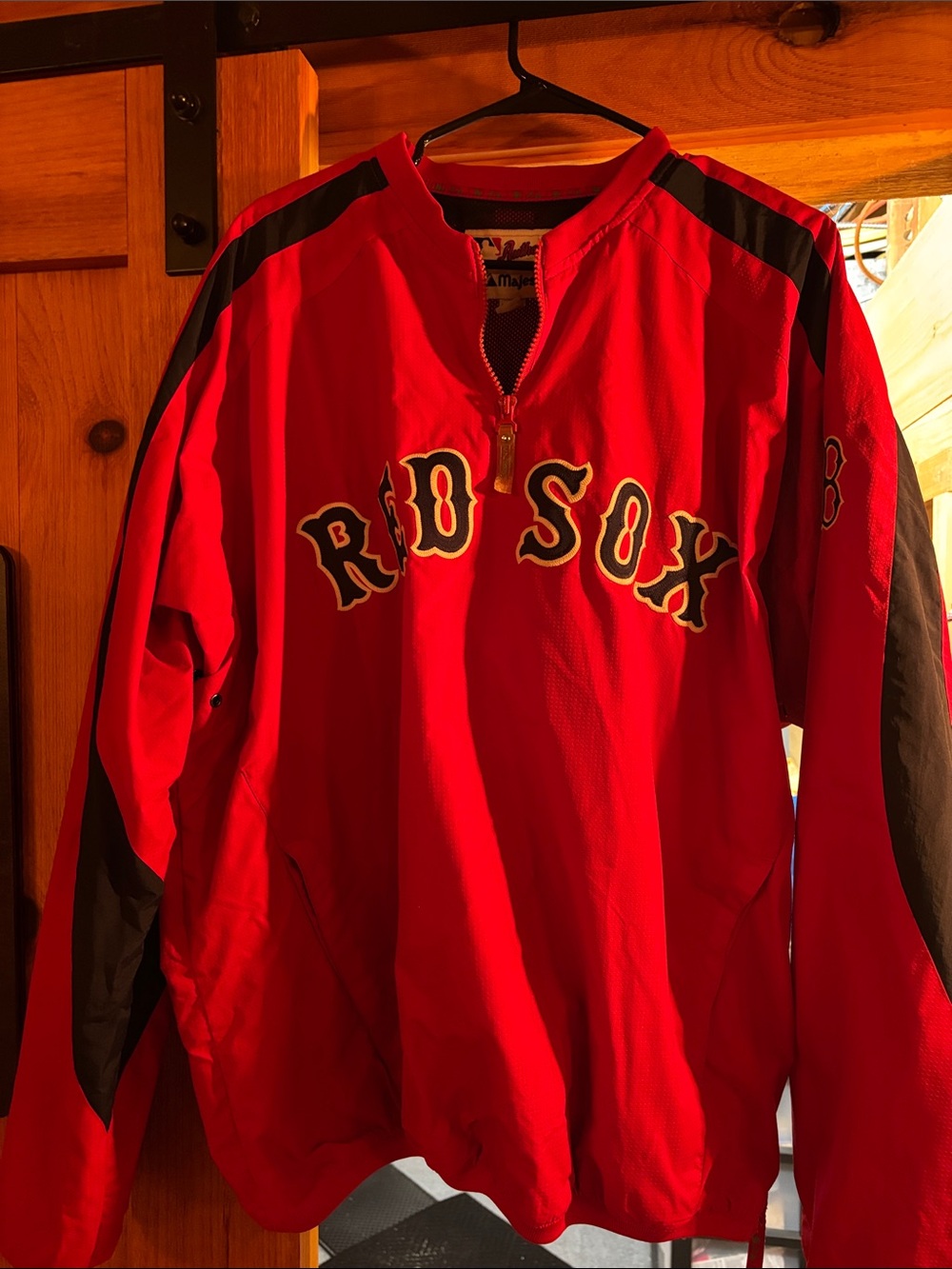 Majestic Red and Navy Red Sox Pullover